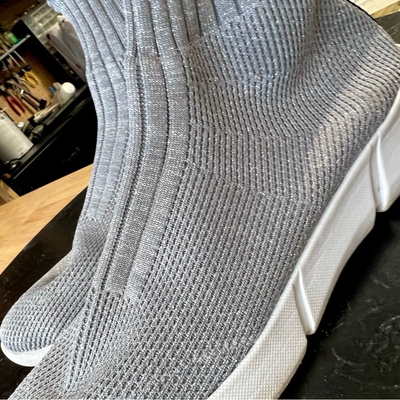 Silver Sparkle Sock Slip On Sneakers. Size 9 shoes. BP brand. Super comfortable - Picture 17 of 17